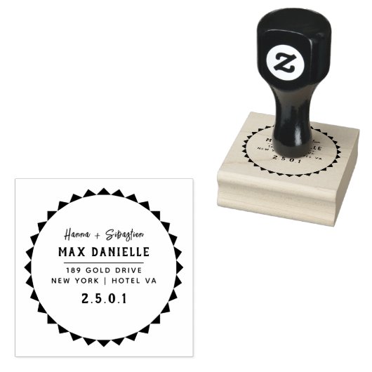 Einfache moderne, Berufliche botanische Kleider Gummistempel (Stempel)