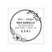 Einfache moderne, Berufliche botanische Kleider Gummistempel (Prägung)