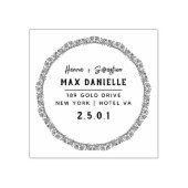 Einfache moderne, Berufliche botanische Kleider Gummistempel (Prägung)