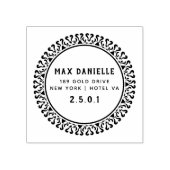 Einfache moderne, Berufliche botanische Kleider Gummistempel (Prägung)