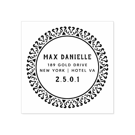 Einfache moderne, Berufliche botanische Kleider Gummistempel (Prägung)