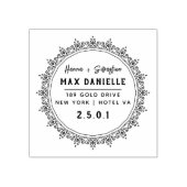 Einfache moderne, Berufliche botanische Kleider Gummistempel (Prägung)