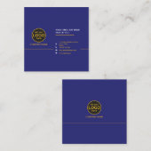 Einfache, moderne Berufliche Farbkombination Quadratische Visitenkarte (Vorne/Hinten)