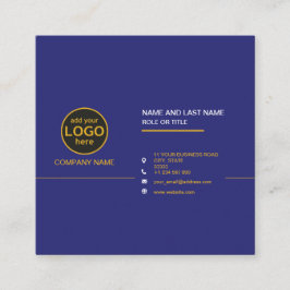 Einfache, moderne Berufliche Farbkombination Quadratische Visitenkarte