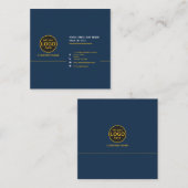 Einfache, moderne Berufliche Farbkombination Quadratische Visitenkarte (Vorne/Hinten)