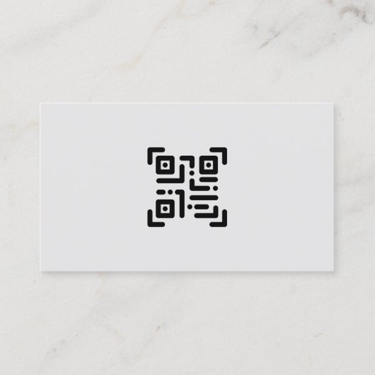 Einfache moderne Berufliche Grauschrift Mit Monogr Visitenkarte (Rückseite)