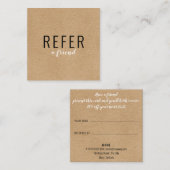 Einfache, moderne, Berufliche Kraft Empfehlungskarte (Vorne/Hinten)