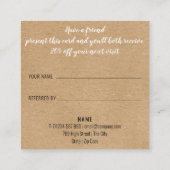 Einfache, moderne, Berufliche Kraft Empfehlungskarte (Rückseite)