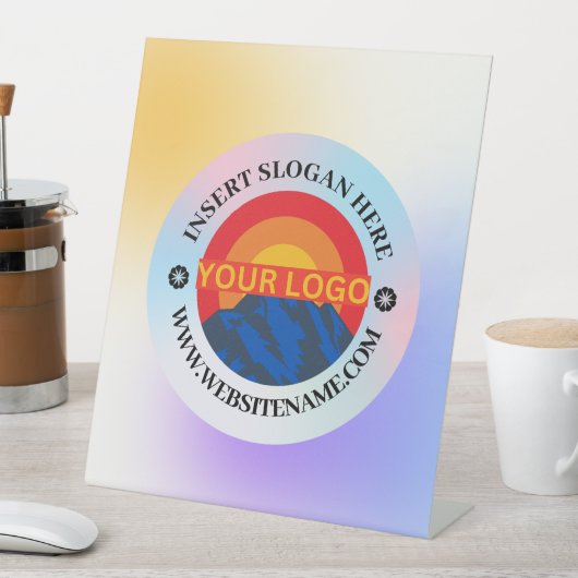 Einfache, moderne Berufliche Logos Sockelschild (In Situ)