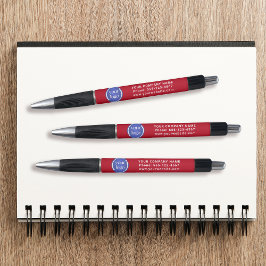 Einfache moderne Berufliche Logos und Texte Kugelschreiber