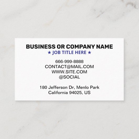 Einfache, moderne Berufliche Logozuweisungskarten Terminkarte (Rückseite)