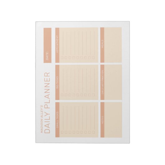 Einfache moderne Berufliche Planer Notepad Notizblock (Rotiert)