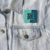 Einfache, moderne Berufliche QR-Codes Blau grün Button (Beispiel)