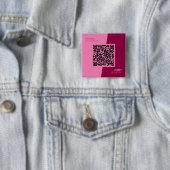Einfache, moderne Berufliche QR-Norm Feminine Pink Button (Beispiel)