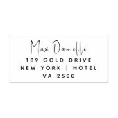 Einfache moderne Berufliche Rücksendeadresse Gummistempel (Prägung)