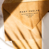 Einfache moderne Berufliche Rücksendeadresse Gummistempel