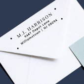 Einfache moderne Berufliche Rücksendeadresse Permastempel