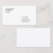 Einfache, moderne, Berufliche Vorlage aus Gold Visitenkarte (Vorne/Hinten)