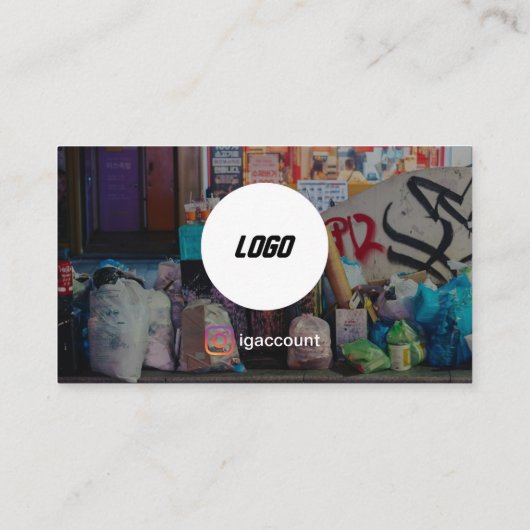 Einfache moderne Beseitigung von Junk Visitenkarte (Rückseite)