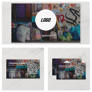 Einfache moderne Beseitigung von Junk Visitenkarte