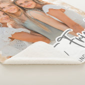 Einfache moderne Best Friends Personalisiertes Fot Sherpadecke (3/4)