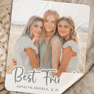 Einfache moderne Best Friends Personalisiertes Fot Sherpadecke