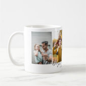 Einfache, moderne Best Vater je 4 Fotos Collage Kaffeetasse (Links)