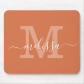 Einfache moderne Bezeichnung Monogram Ursprünglich Mousepad (Vorne)