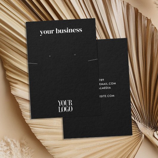 Einfache, moderne Black Juwelen-Earring-Display-Ka