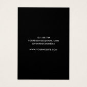 Einfache, moderne Black Juwelen-Earring-Display-Ka (Rückseite)