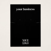 Einfache, moderne Black Juwelen-Earring-Display-Ka (Vorderseite)