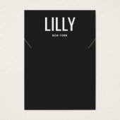 Einfache, moderne Black-Necklass-Bracelet-Grafikka (Vorderseite)