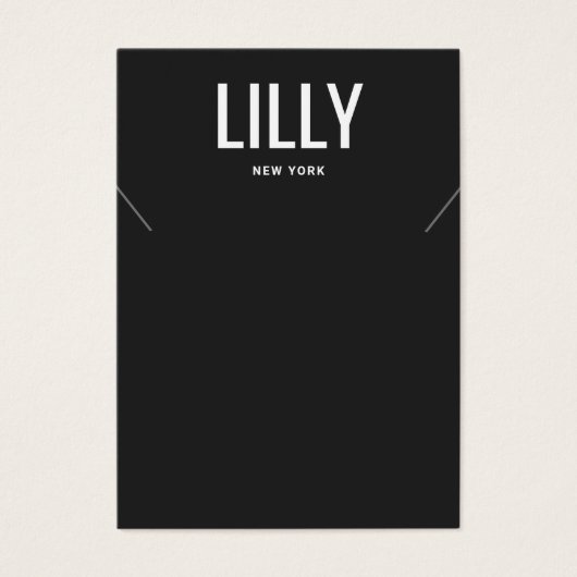 Einfache, moderne Black-Necklass-Bracelet-Grafikka (Vorderseite)