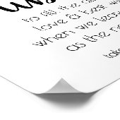 Einfache, moderne Blasen | Black Script-Party-Erei Poster (Ecke)