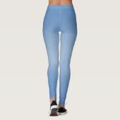 Einfache moderne Blaue Marine Gradient Leggings (Rückseite)