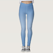 Einfache moderne Blaue Marine Gradient Leggings (Vorderseite)
