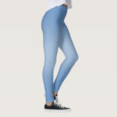 Einfache moderne Blaue Marine Gradient Leggings (Rechts)