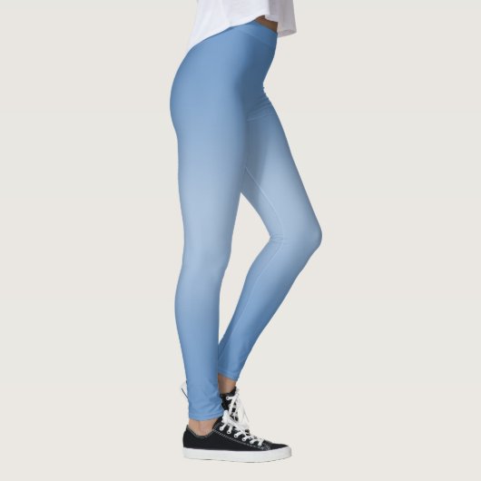 Einfache moderne Blaue Marine Gradient Leggings (Rechts)