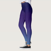 Einfache moderne Blaue Marine Gradient Leggings (Links)