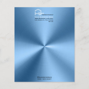 Einfache moderne blaue minimalistische Buchstaben