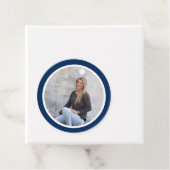 Einfache moderne Blue Foto Abschluss Geschenkanhänger (Beispiel)