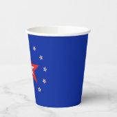 Einfache moderne Blue Paper Cup mit Ring of Stars Pappbecher (Links)