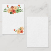 Einfache moderne BlumenVisitenkarte Visitenkarte (Vorne/Hinten)