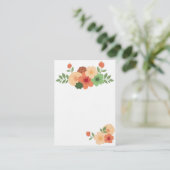 Einfache moderne BlumenVisitenkarte Visitenkarte (Stehend Vorderseite)