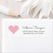 Einfache moderne Blush Pink Herz Girl Name (Insitu)