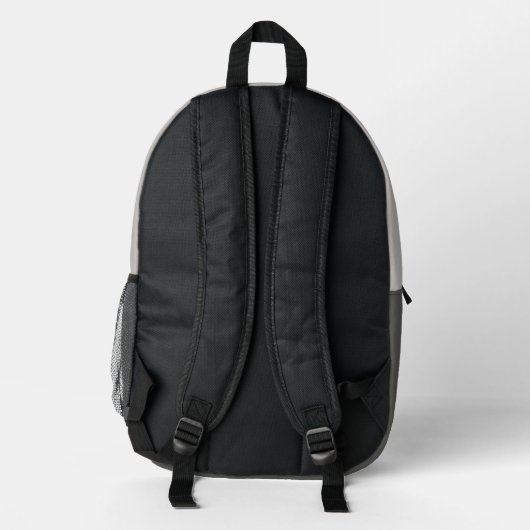 Einfache moderne Bogenart mit Monogramm Initial Bedruckter Rucksack (Rückseite)