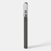 Einfache moderne Bogenart mit Monogramm Initial iPhone Hülle (Linke Seite)
