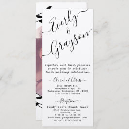 Einfache moderne Boho Black Leaf Wreath Wedding