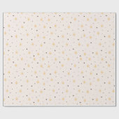 Einfache moderne Boho Minimalistisch Star Weihnach Geschenkpapier (Flach)