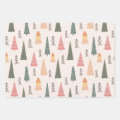 Einfache moderne Boho Minimalistische Weihnachten Geschenkpapier Set (Vorderseite)